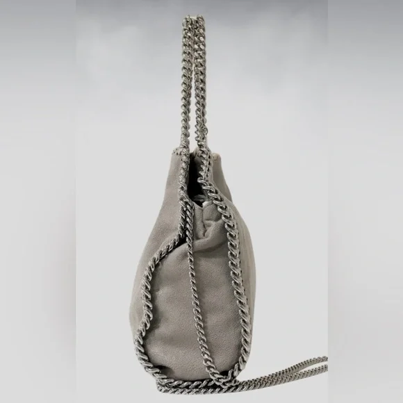 Stella McCartney Mini Grey Falabella Tiny Tote Bag - Picture 5 of 13